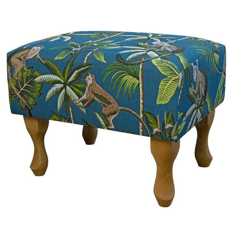 Beaumont 50cm Wide Rectangle Animal Print Footstool Ottoman Wayfair.co.uk